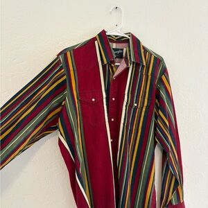 Wrangler Brush Popper Pearl Snap Shirt